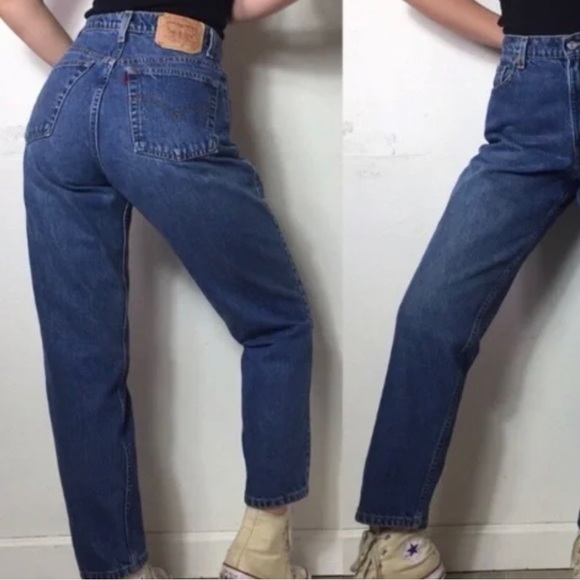Vintage Levi’s 550 Classic Relaxed Medium Wash Jeans 12M, 90s High rise Classic - Picture 3 of 12